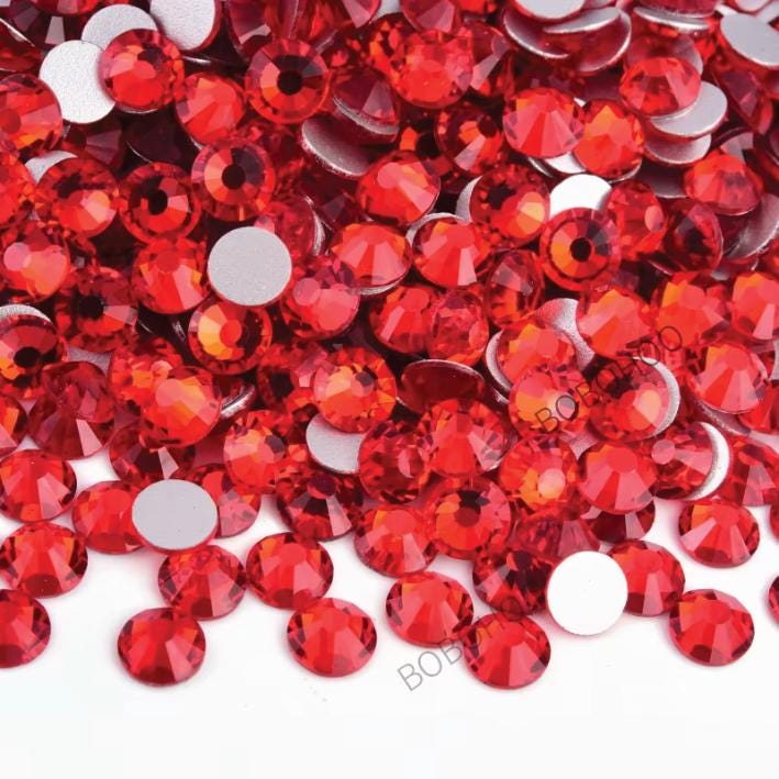 Glass Rhinestones Flat Back Non Hotfix SS160 Colour P26 Lt Siam, 4 Pack Sizes Available